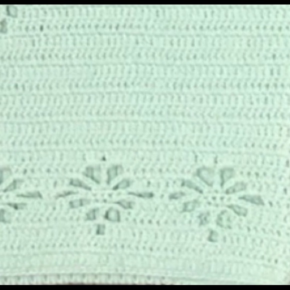 🆕🔥FREE PEOPLE GORGEOUS BERKINETTE BRAMI CROCHET MINT GREEN CROP TOP NWOT!! - Picture 7 of 8